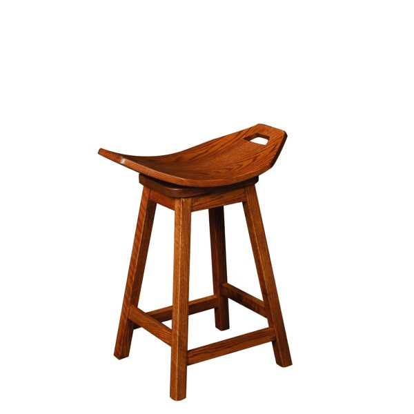 Mission Swivel Saddle Stool