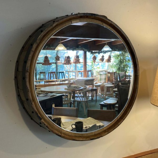Whiskey Barrel Mirror