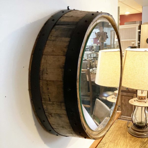 Whiskey Barrel Mirror