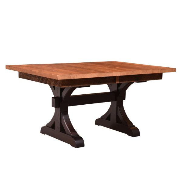 Craftsman Reclaimed wood Table Rustic Trestle Table