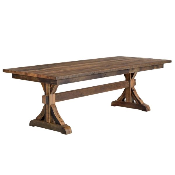 Rustic Table NH Reclaimed Wood Trestle Table